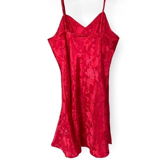 Vintage Kathryn (L) Red Brocade Chemise - Picture 3 of 4